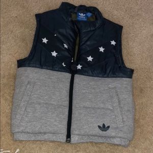 Blue and gray vest